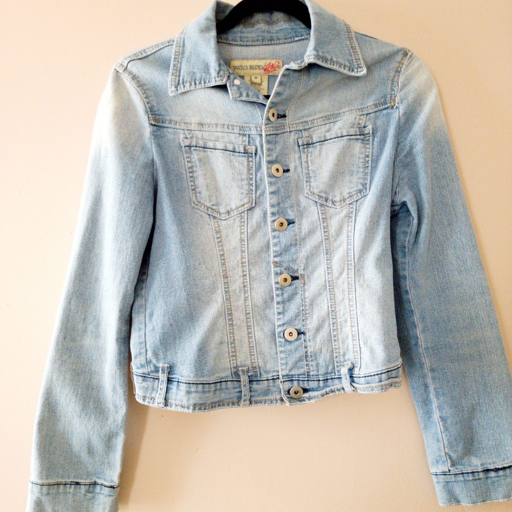 VINTAGE Y2K PARIS BLUES  JEAN JACKET